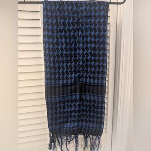 Stylish Blue and Black Men's Scarf